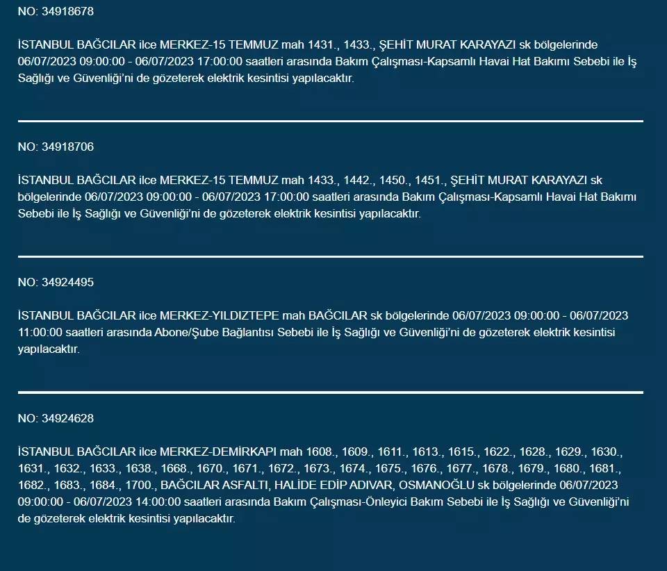 Bugün İstanbul'un Yarısı Karanlığa Teslim Olacak 3